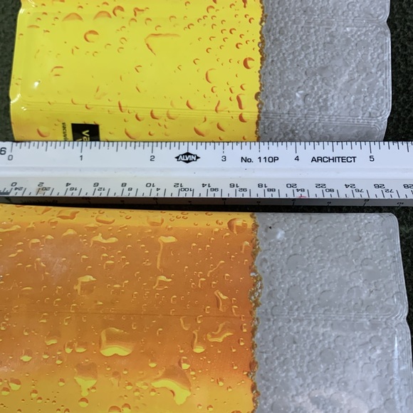 Pair of Vacuvin freezer beer cozies.  Approximately 5 3/4 inches by 3 3/4 inches - Picture 8 of 9